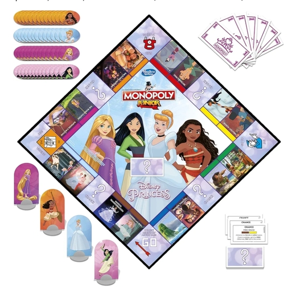 ⭐Disney Monopoly Junior Princess Edition⭐ - Picture 3 of 6